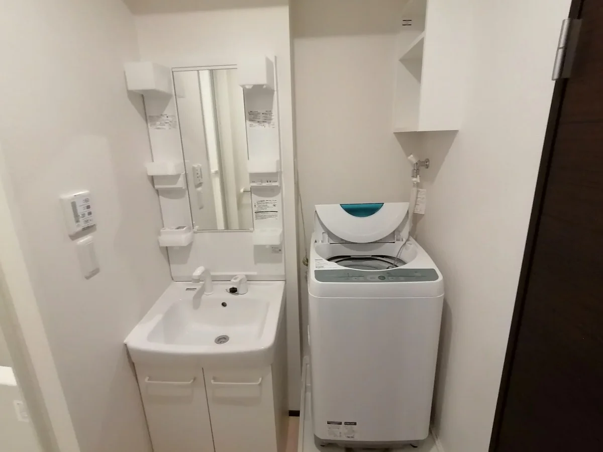 独立洗面台も設置しております。