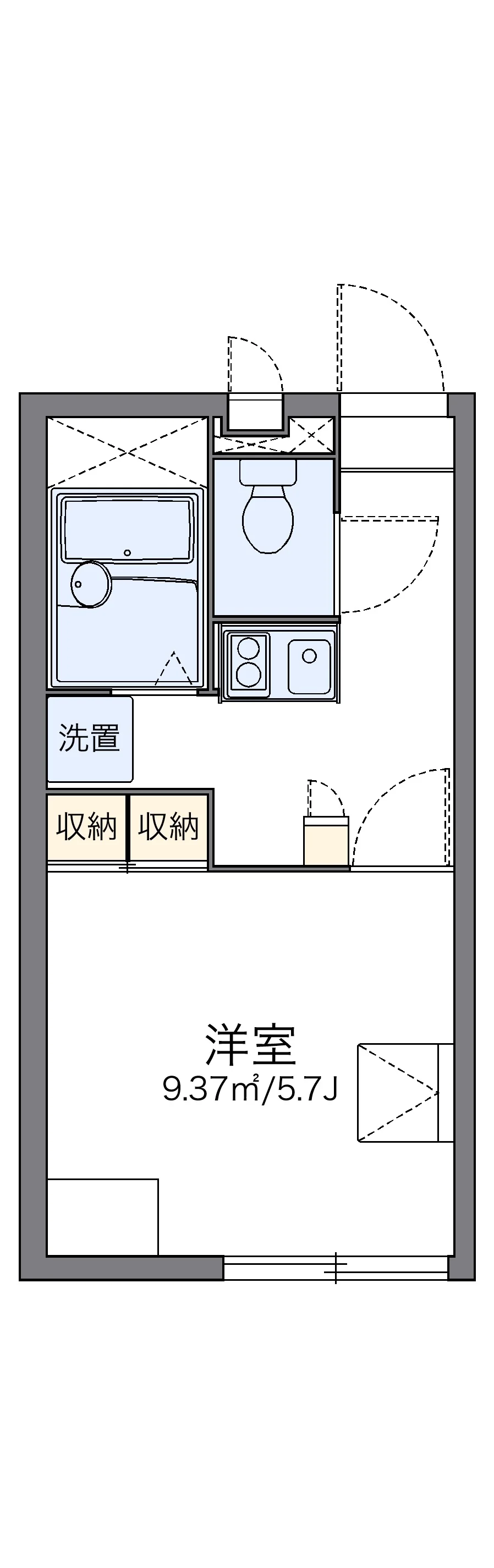 代表的な間取のため実際の間取とは異なる場合があります