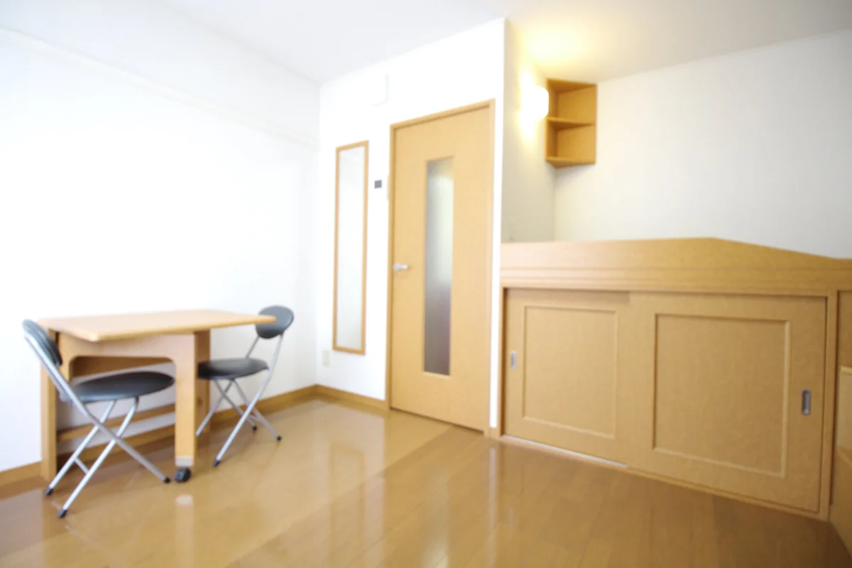 ハイベッドタイプのお部屋です！