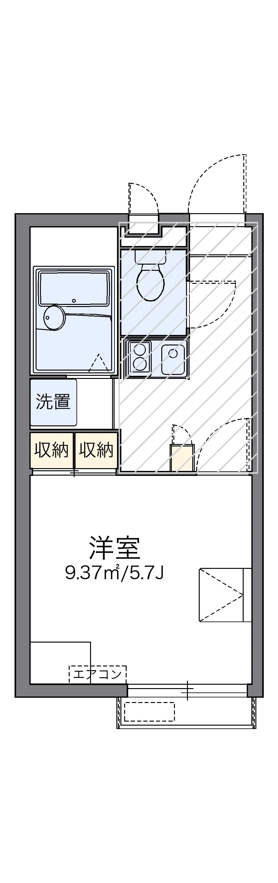 代表的な間取のため実際の間取とは異なる場合があります