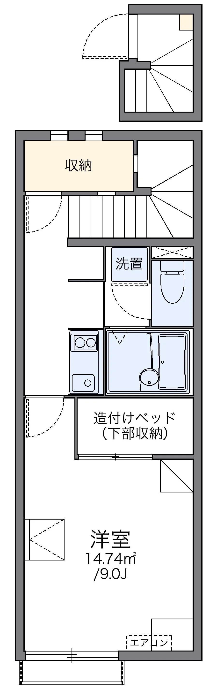 代表的な間取のため実際の間取とは異なる場合があります