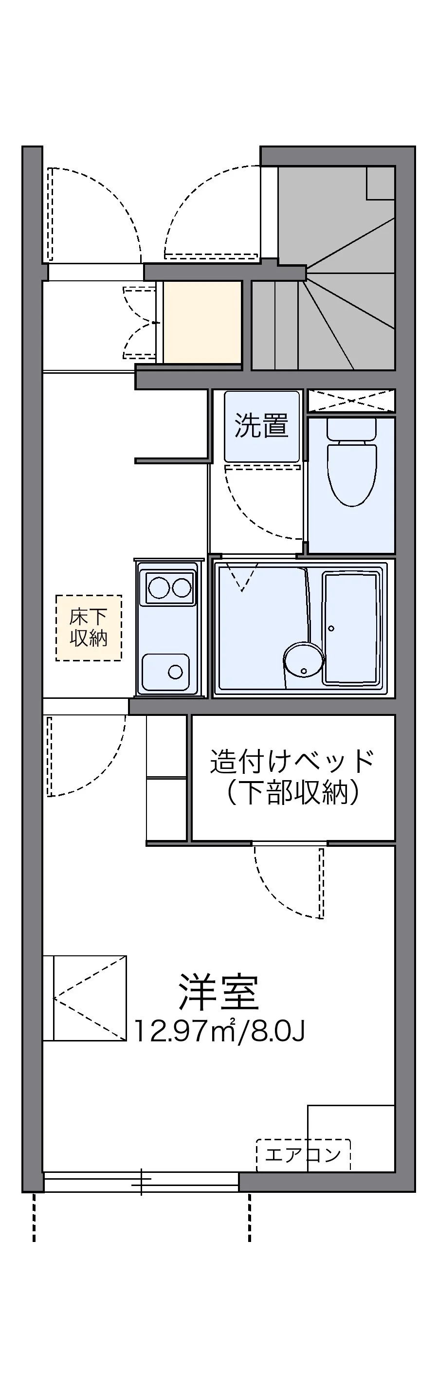 代表的な間取のため実際の間取とは異なる場合があります