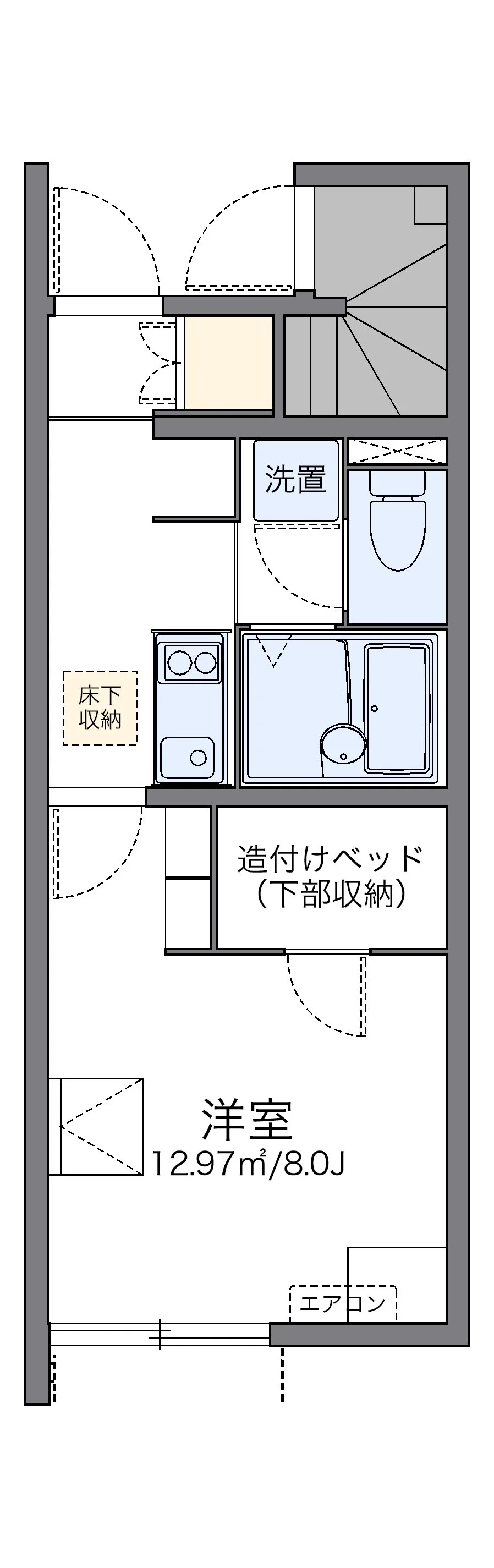 代表的な間取のため実際の間取とは異なる場合があります