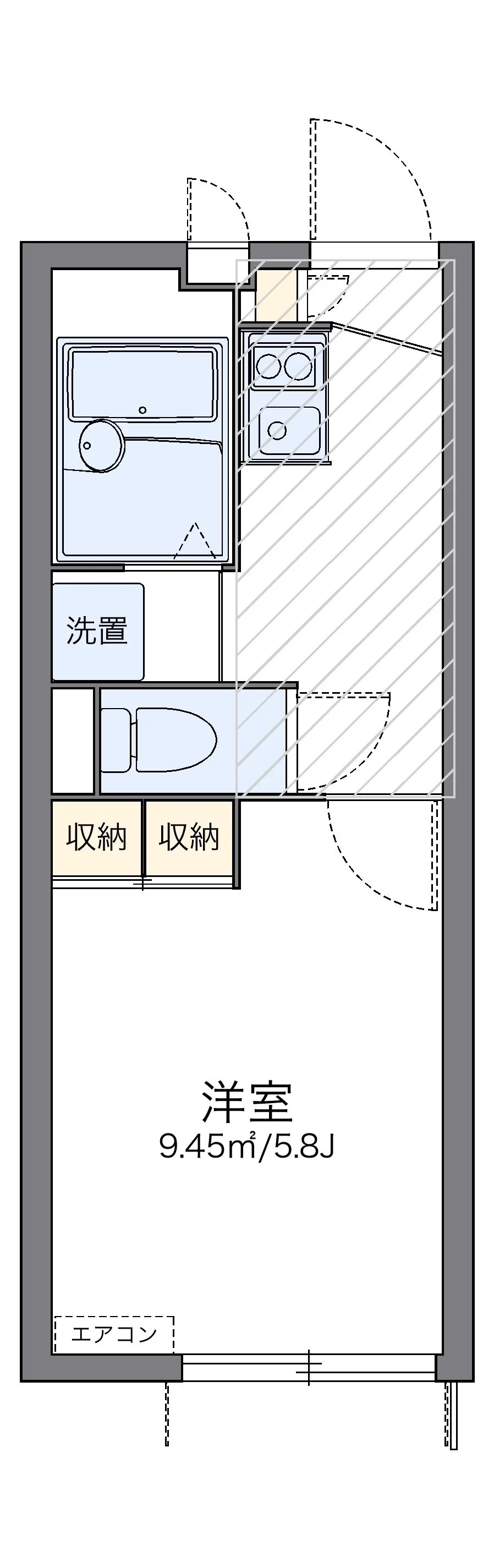 代表的な間取のため実際の間取とは異なる場合があります