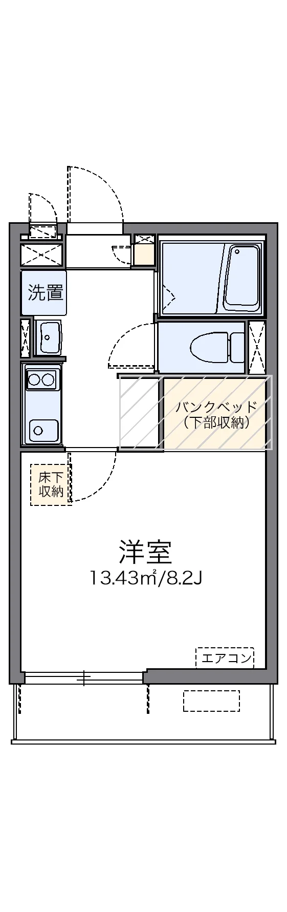代表的な間取のため実際の間取とは異なる場合があります