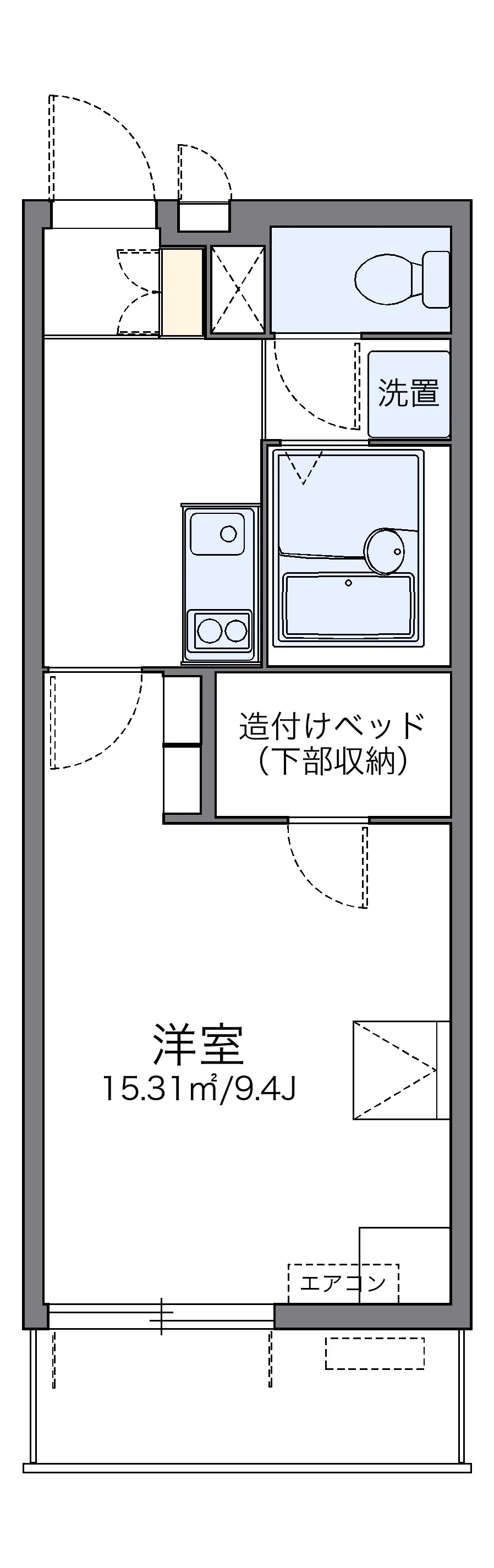 代表的な間取のため実際の間取とは異なる場合があります