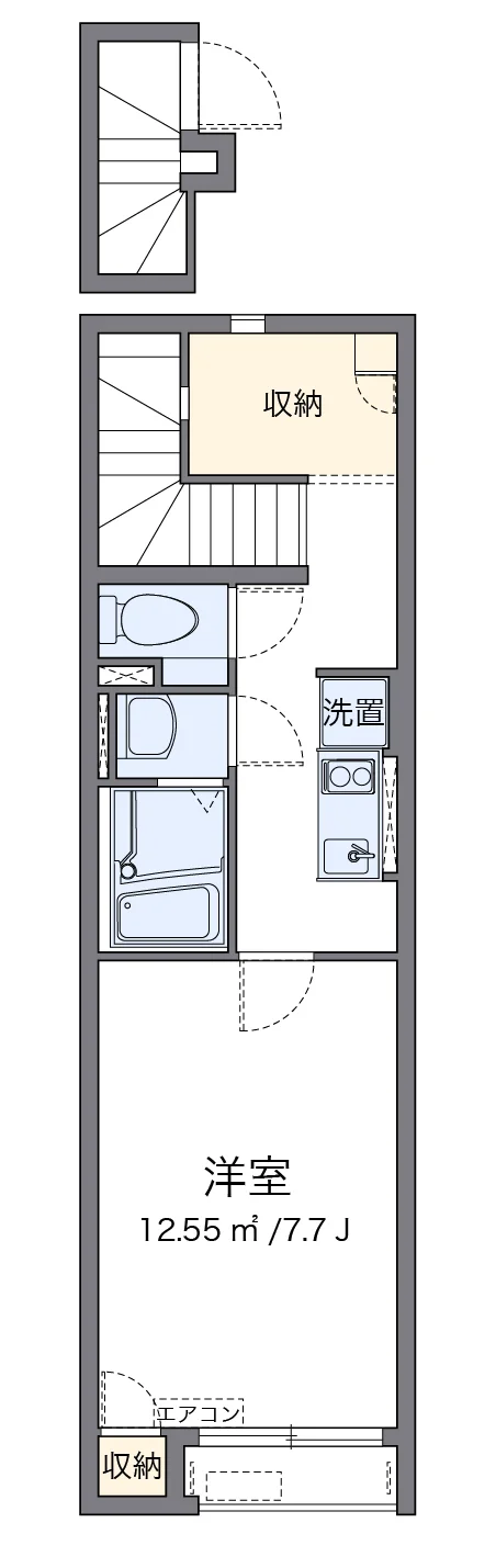 代表的な間取のため実際の間取とは異なる場合があります