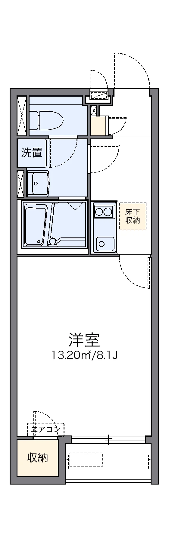 代表的な間取のため実際の間取とは異なる場合があります