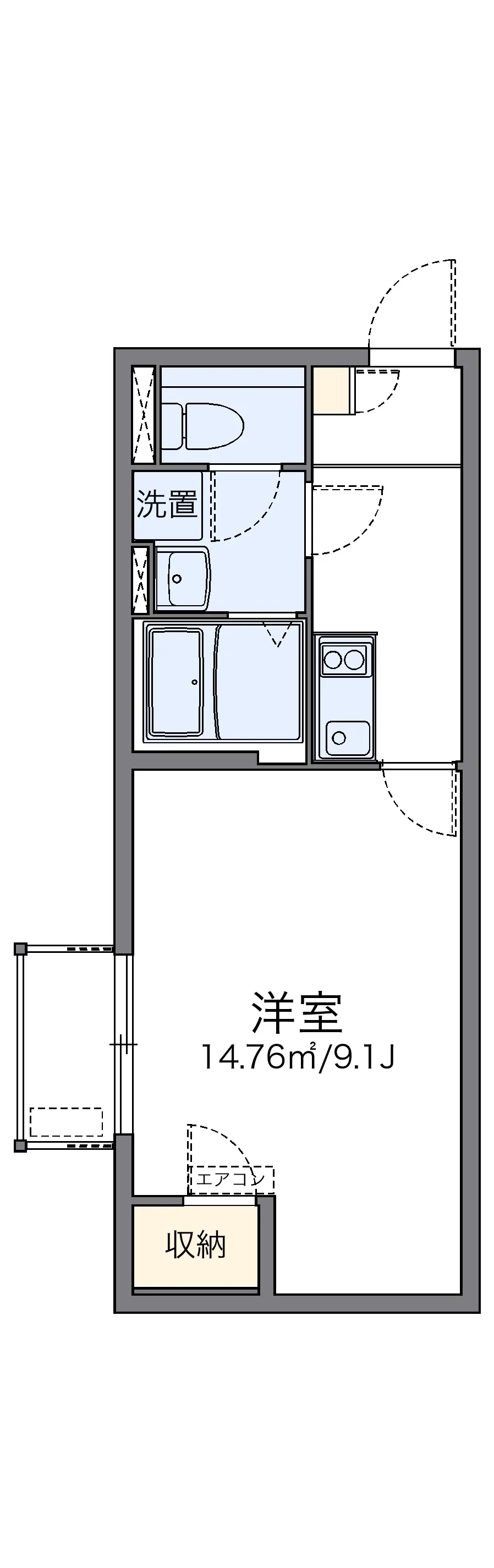 代表的な間取のため実際の間取とは異なる場合があります
