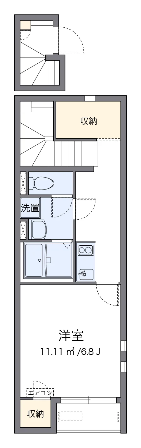 代表的な間取のため実際の間取とは異なる場合があります