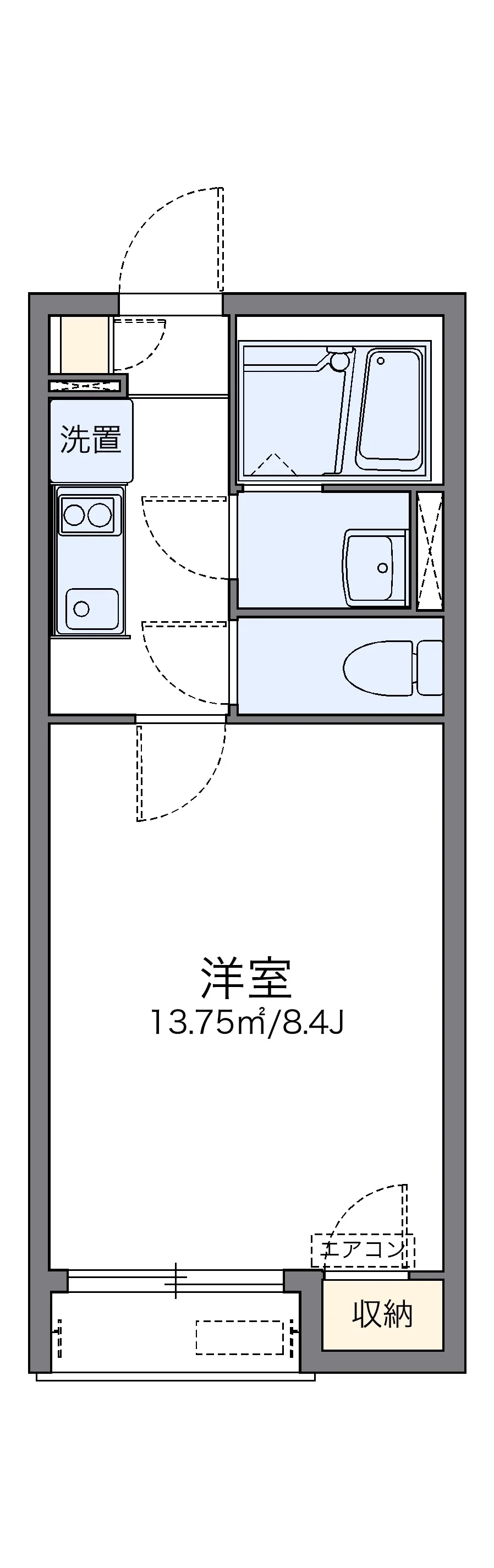 代表的な間取のため実際の間取とは異なる場合があります