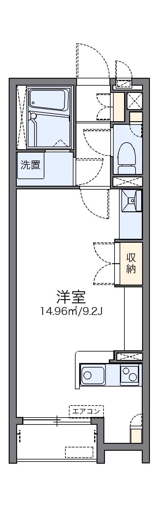 代表的な間取のため実際の間取とは異なる場合があります