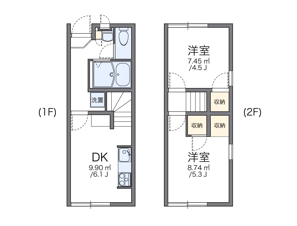 代表的な間取のため実際の間取とは異なる場合があります