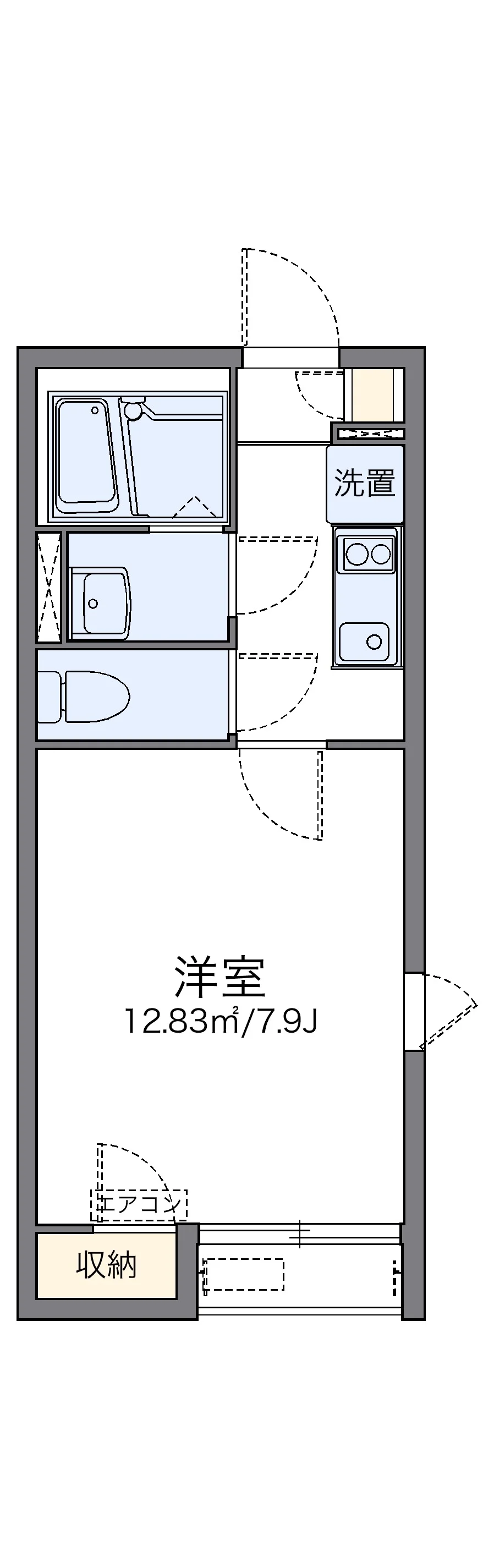 代表的な間取のため実際の間取とは異なる場合があります