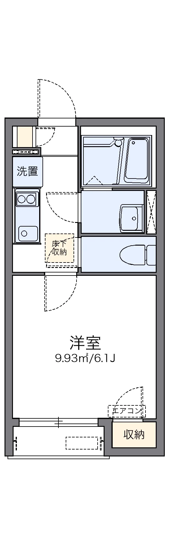 代表的な間取のため実際の間取とは異なる場合があります