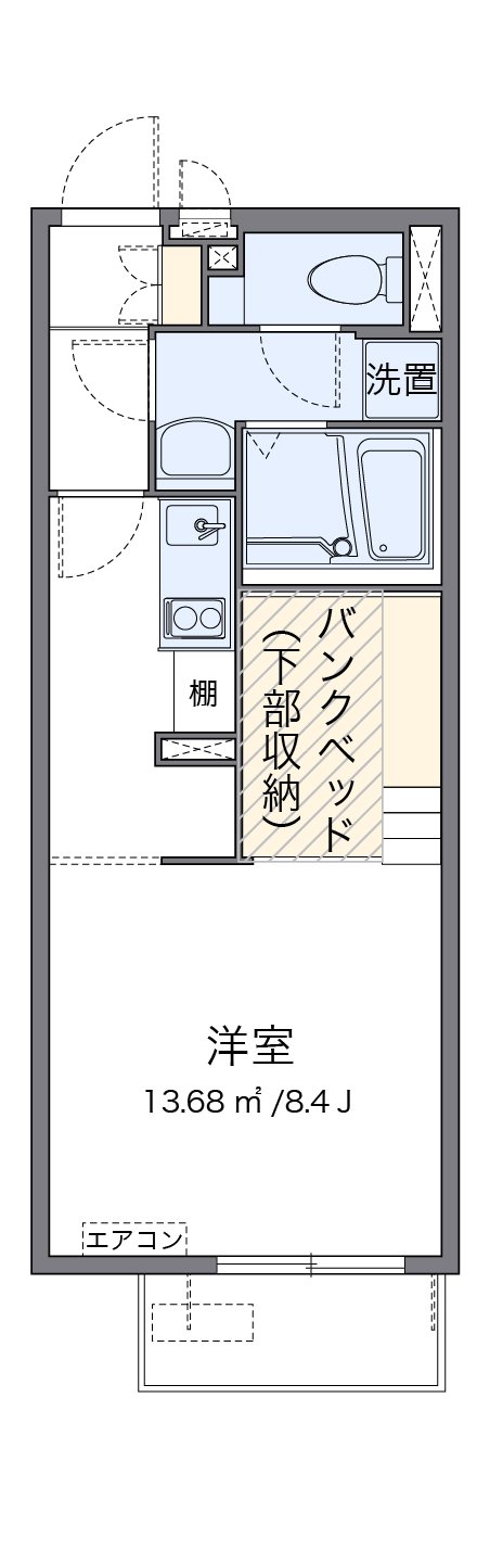 代表的な間取のため実際の間取とは異なる場合があります