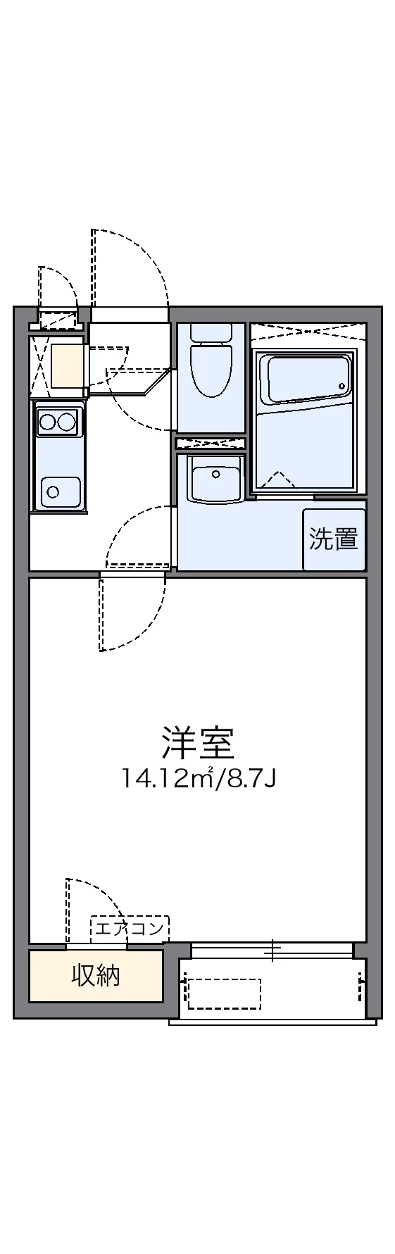 代表的な間取のため実際の間取とは異なる場合があります