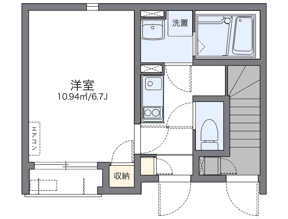 代表的な間取のため実際の間取とは異なる場合があります