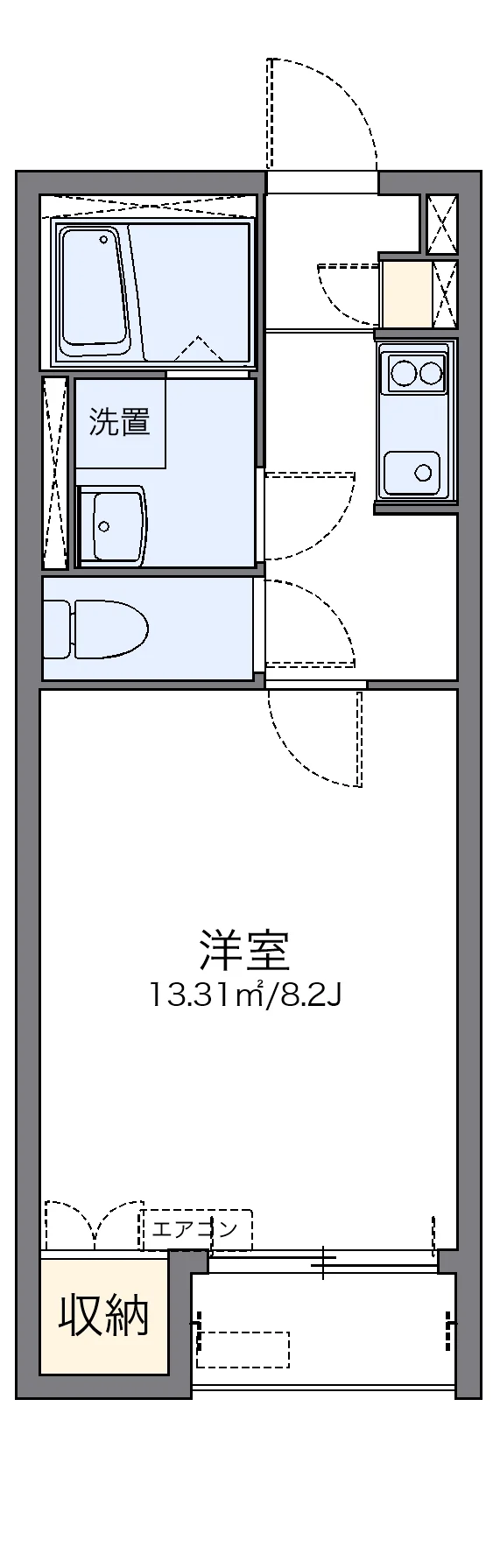 代表的な間取のため実際の間取とは異なる場合があります