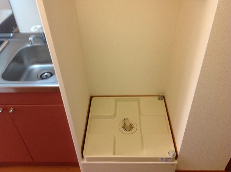 ここは洗濯機置き場です。