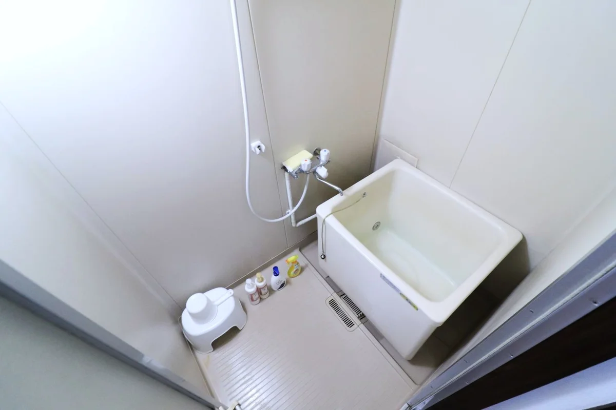 シャンプー・リンス・ボディソープ・風呂用洗剤・スポンジをご用意しておりますのでぜひご活用ください！出雲市ウィークリーマンションでは7日以上から利用可能★