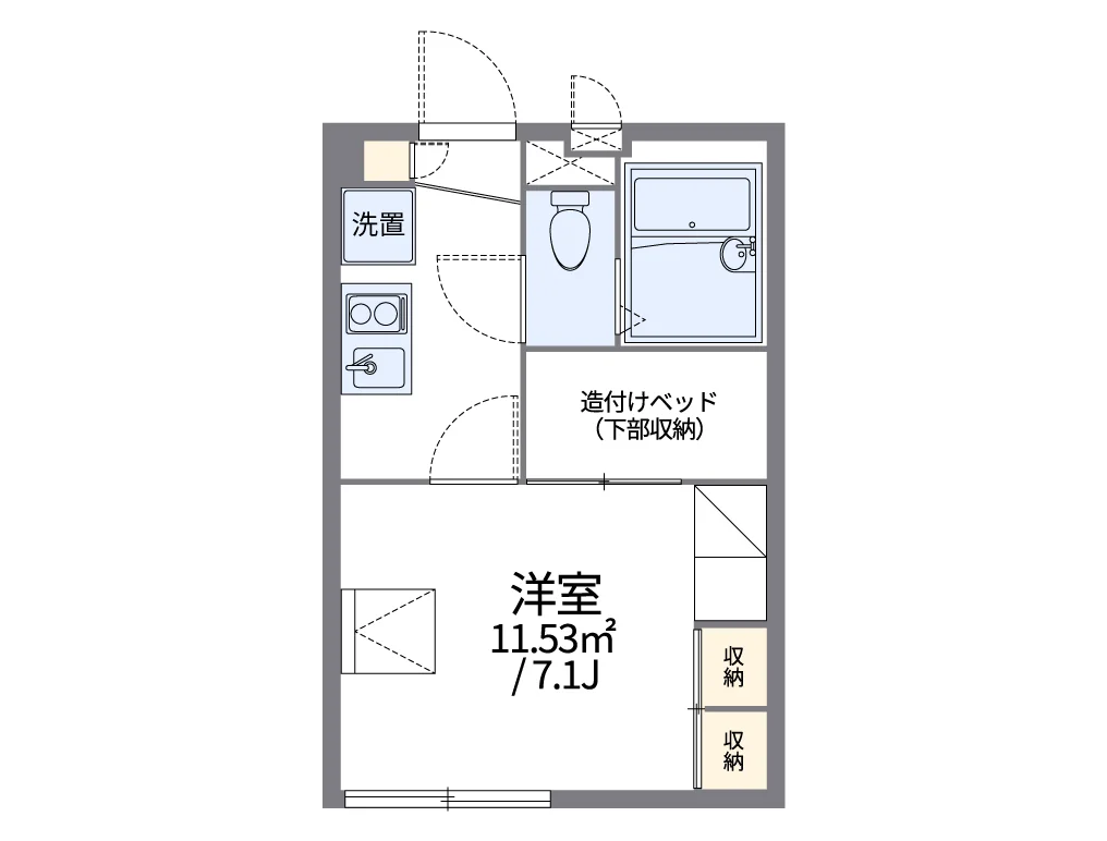 代表的な間取のため実際の間取とは異なる場合があります