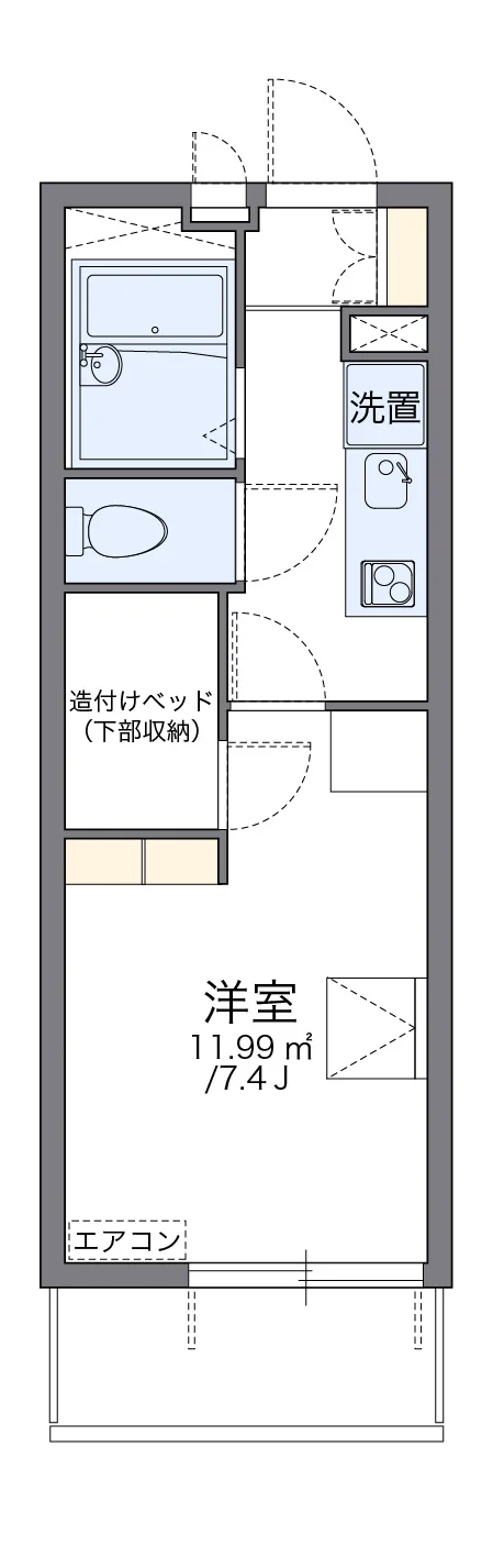 代表的な間取のため実際の間取とは異なる場合があります