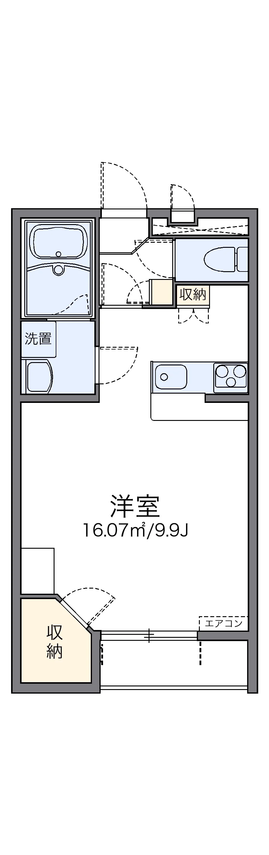 代表的な間取のため実際の間取とは異なる場合があります
