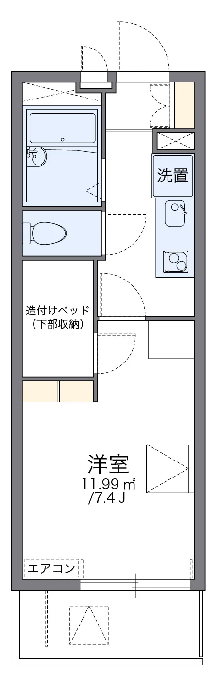 代表的な間取のため実際の間取とは異なる場合があります