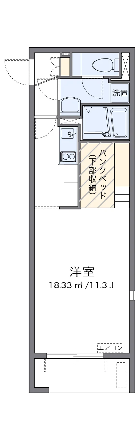 代表的な間取のため実際の間取とは異なる場合があります