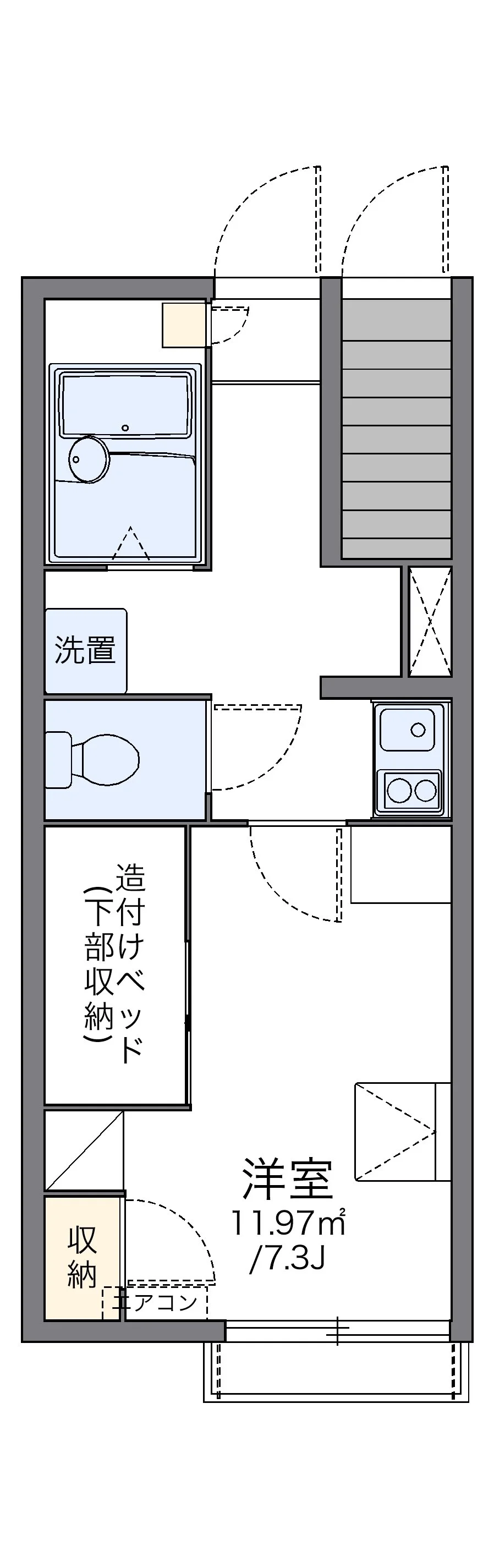 代表的な間取のため実際の間取とは異なる場合があります