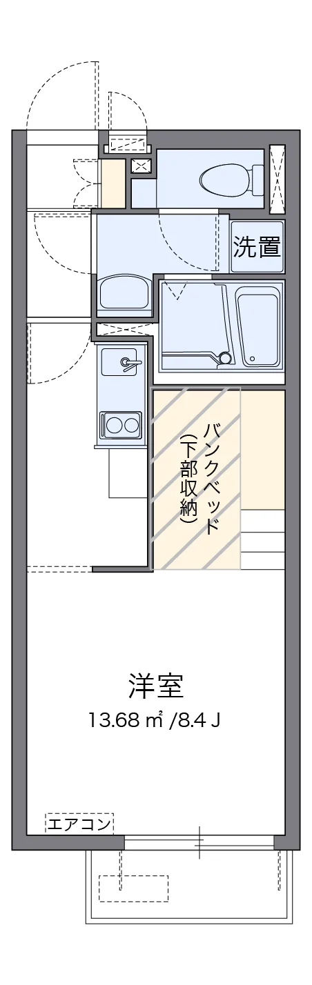 代表的な間取のため実際の間取とは異なる場合があります