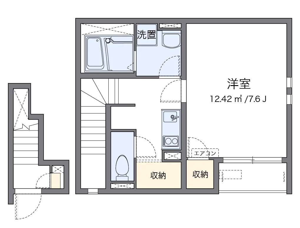 代表的な間取のため実際の間取とは異なる場合があります