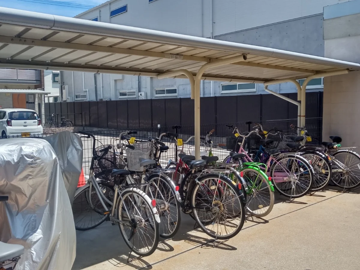 駐輪場です