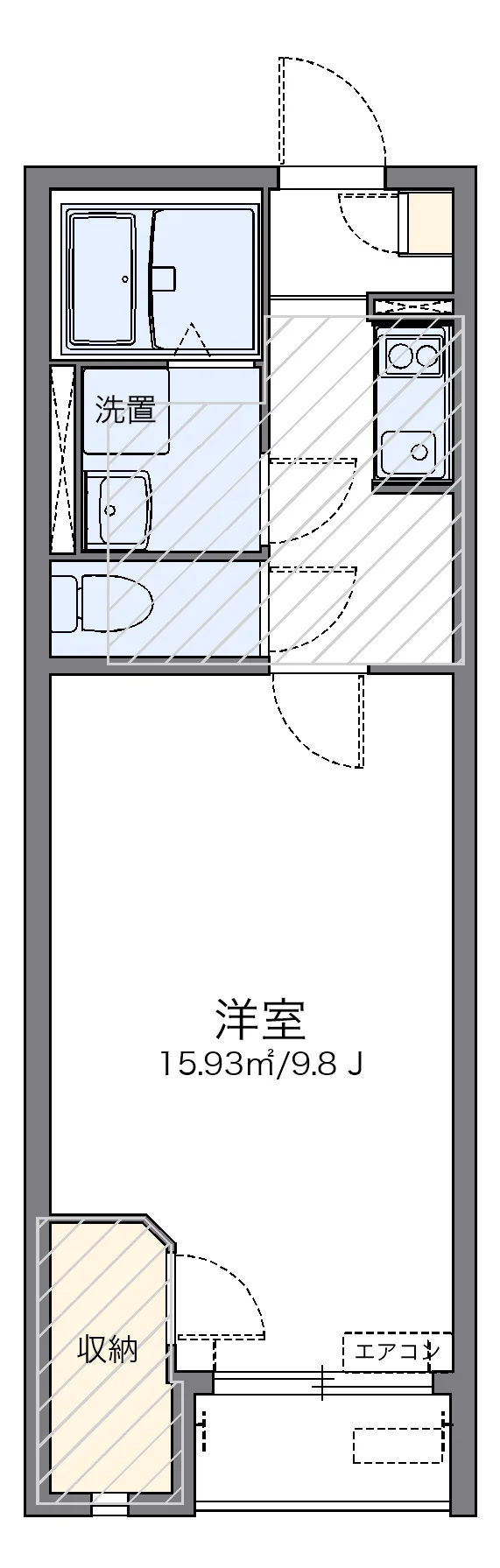 代表的な間取のため実際の間取とは異なる場合があります