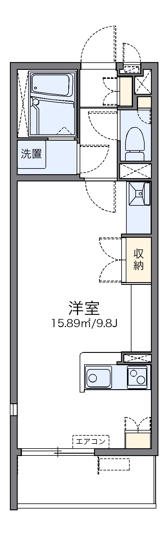代表的な間取のため実際の間取とは異なる場合があります
