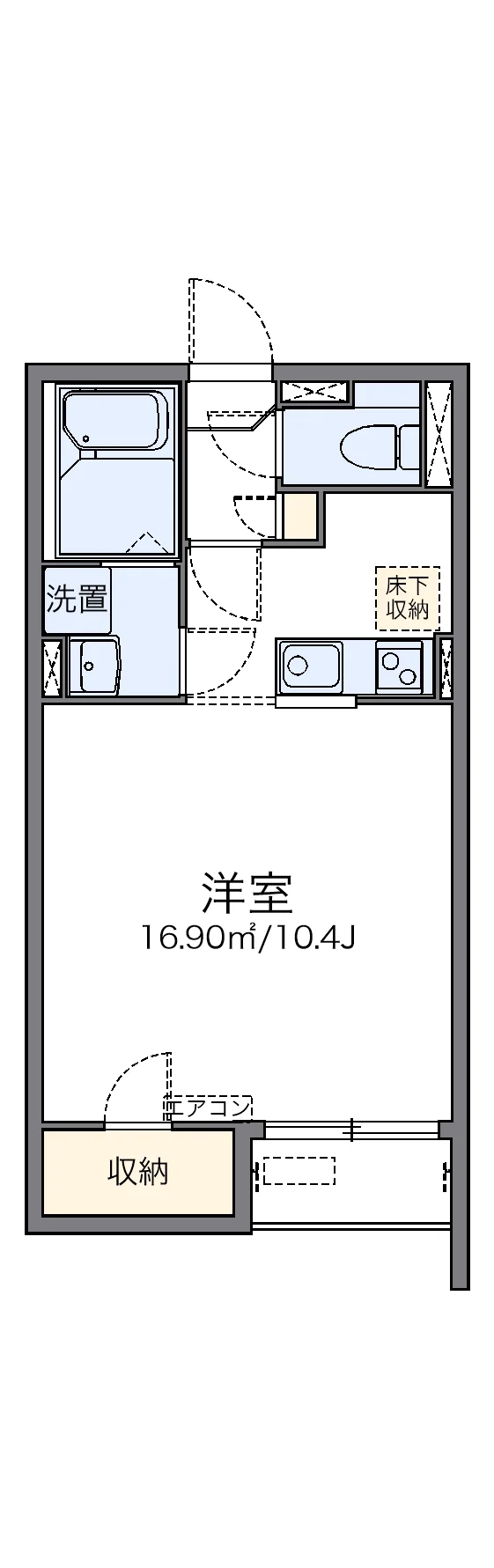 代表的な間取のため実際の間取とは異なる場合があります