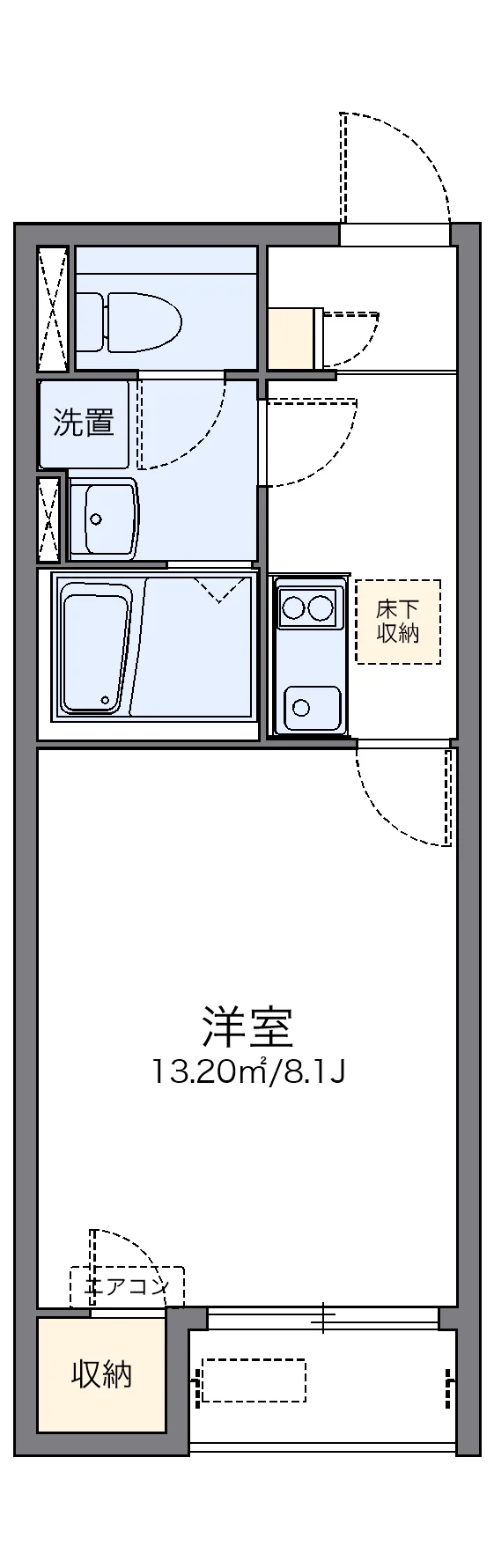 代表的な間取のため実際の間取とは異なる場合があります