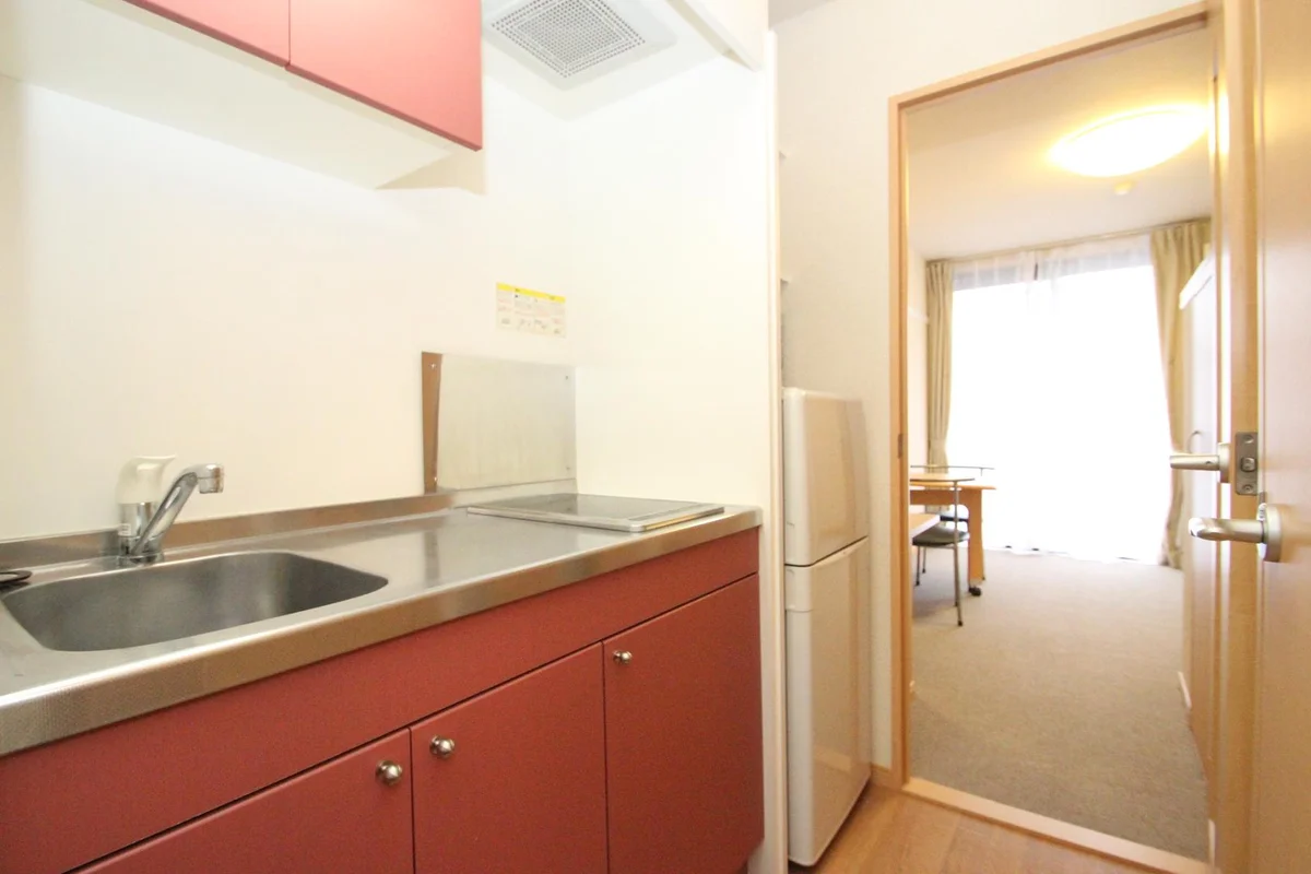 システムキッチン２口コンロ（ラジエントヒーター付き）