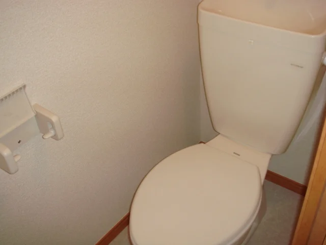 トイレはシンプルなタイプ。