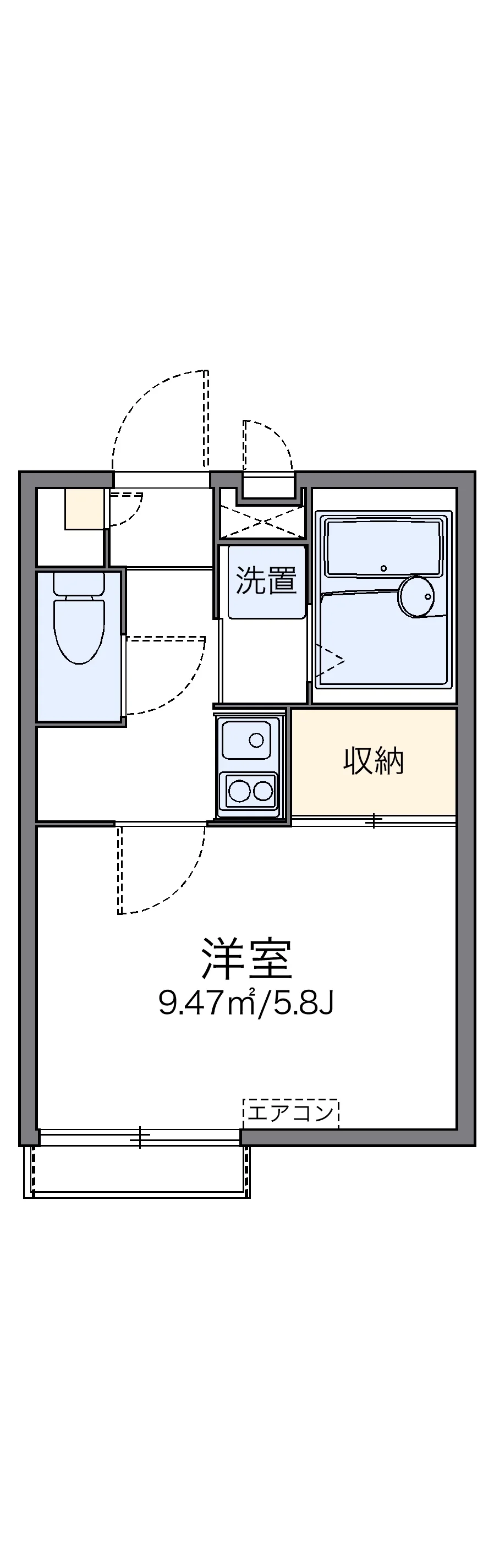 代表的な間取のため実際の間取とは異なる場合があります