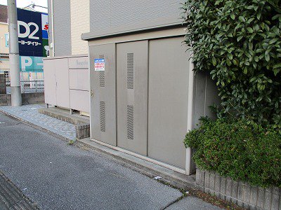 入居者様専用ゴミ庫です。