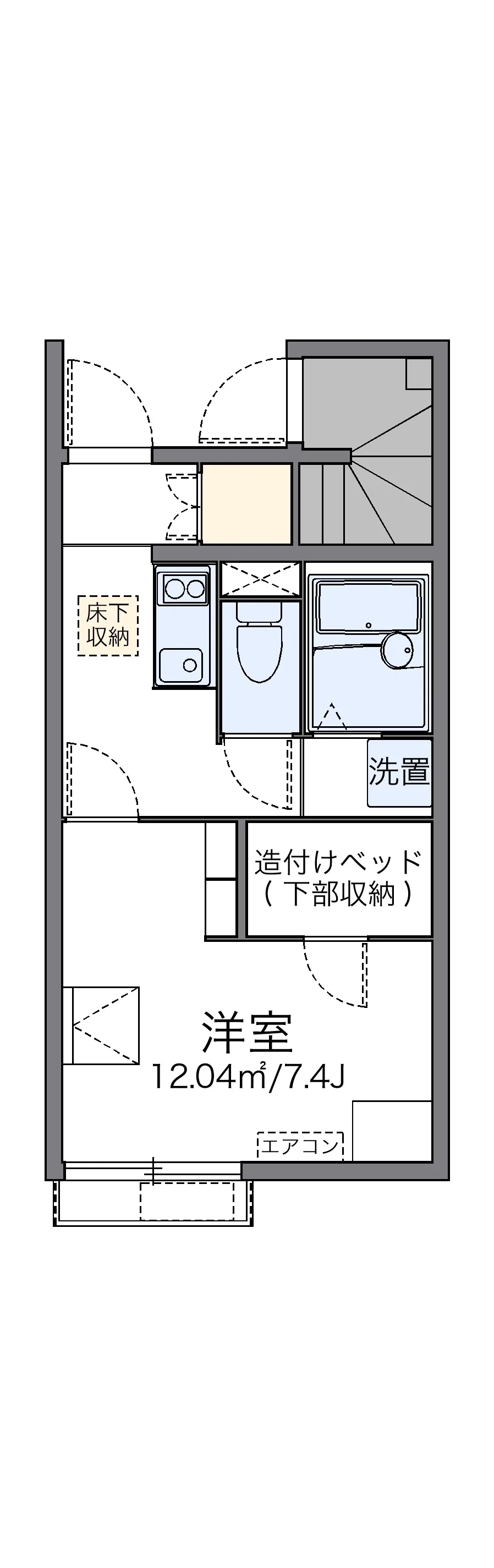 代表的な間取のため実際の間取とは異なる場合があります