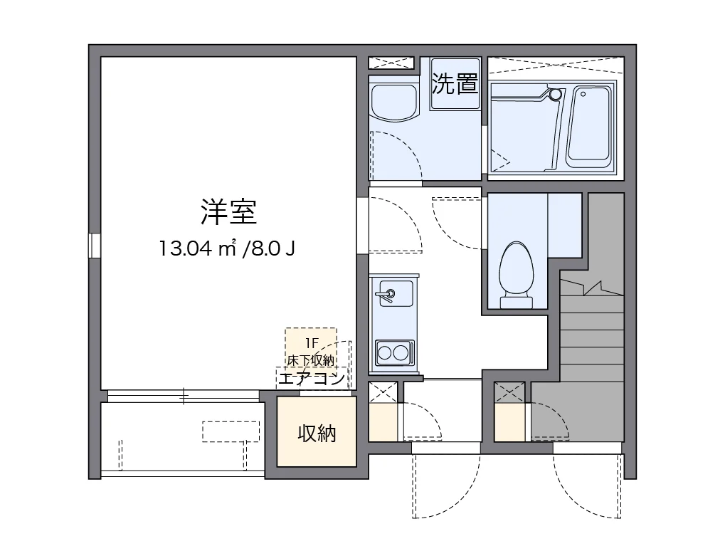 代表的な間取のため実際の間取とは異なる場合があります