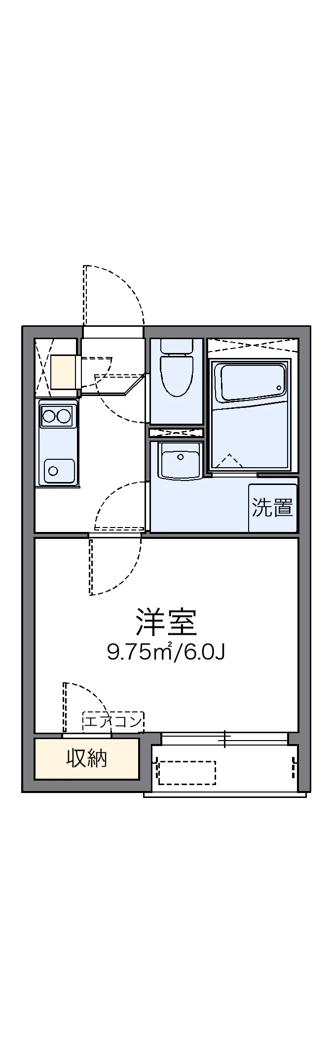 代表的な間取のため実際の間取とは異なる場合があります