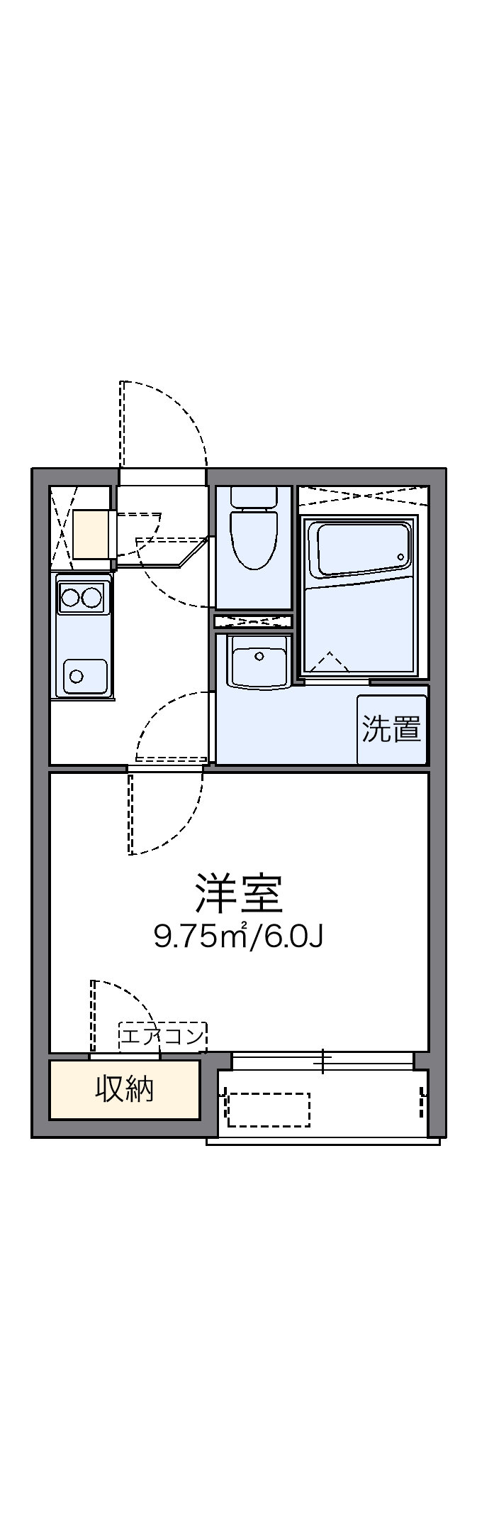代表的な間取のため実際の間取とは異なる場合があります