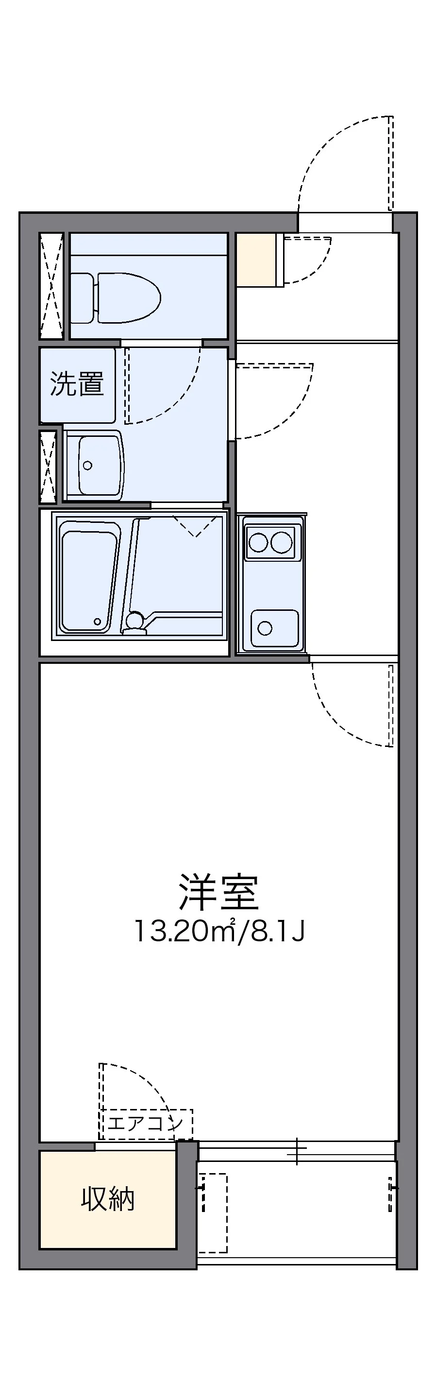 代表的な間取のため実際の間取とは異なる場合があります