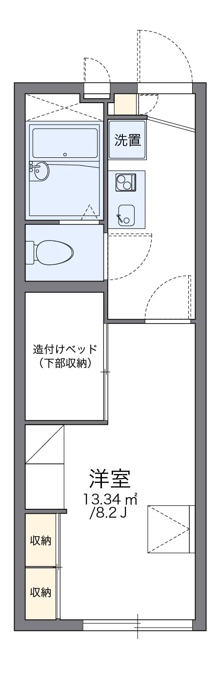 代表的な間取のため実際の間取とは異なる場合があります