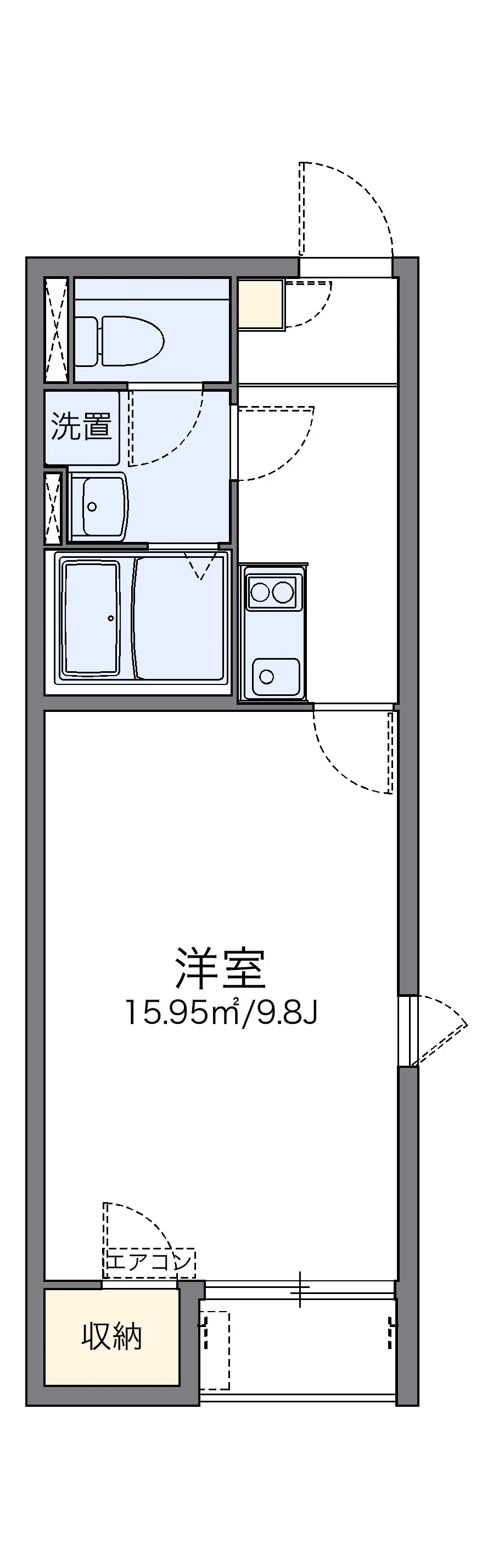 代表的な間取のため実際の間取とは異なる場合があります