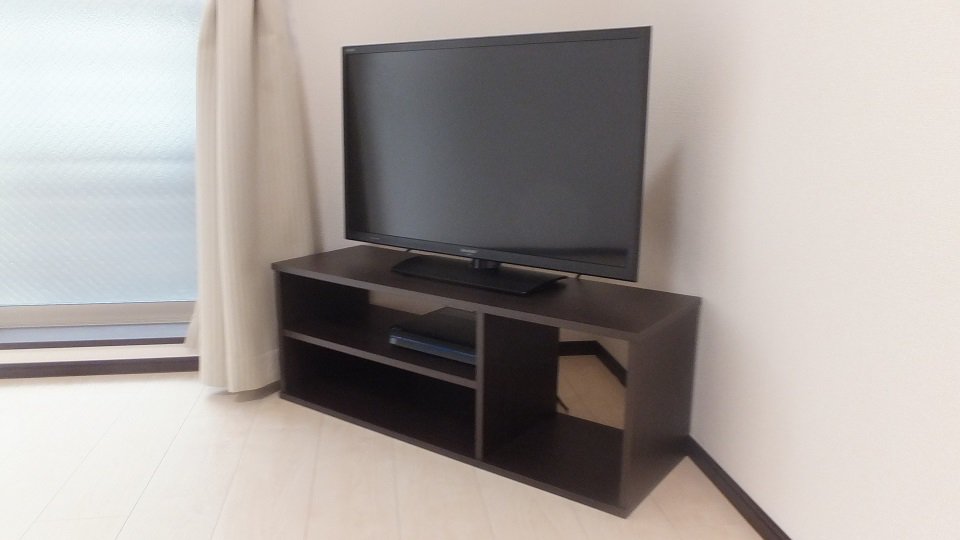 32型の液晶テレビ標準設置。その他家電製品が揃っています